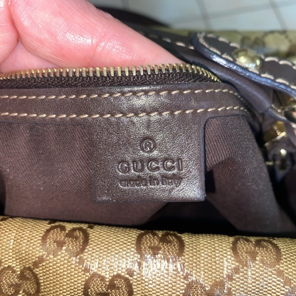 Crystal Coated Canvas Gucci Hobo shoulder bag - Picture 10 of 16